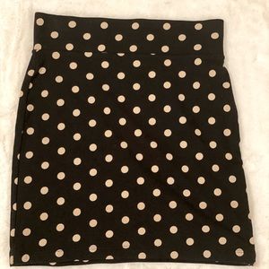 Polka dot mini skirt (S)